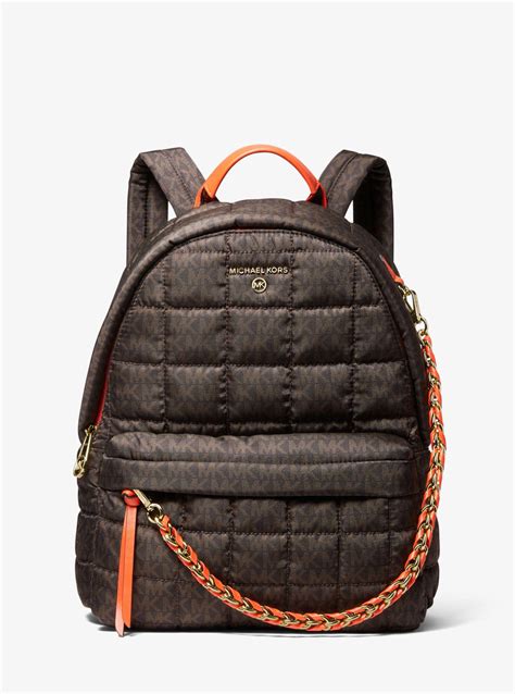 michael kors signature slater medium backpack|michael kors medium backpack purse.